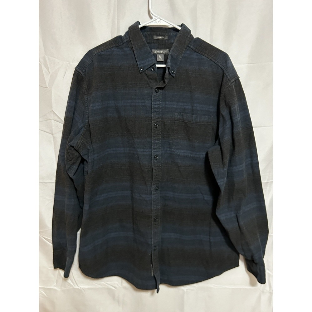 Eddie Bauer‎ Relaxed Fit Flannel Shirt Mens XL Plaid 100% Cotton
